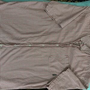 Columbia Red and White Plaid Shirt
